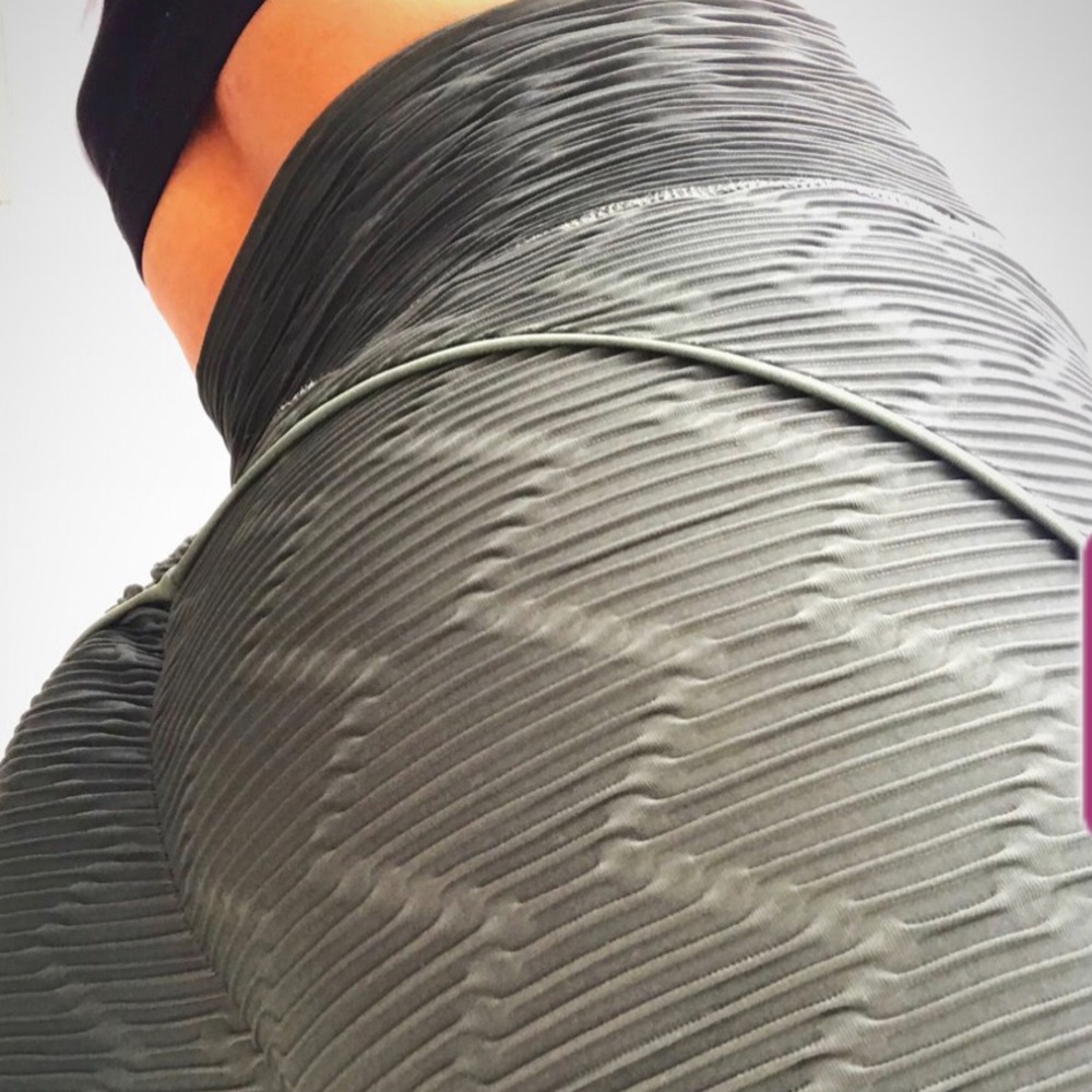 Abs2b push-up diamond textured army green leggings